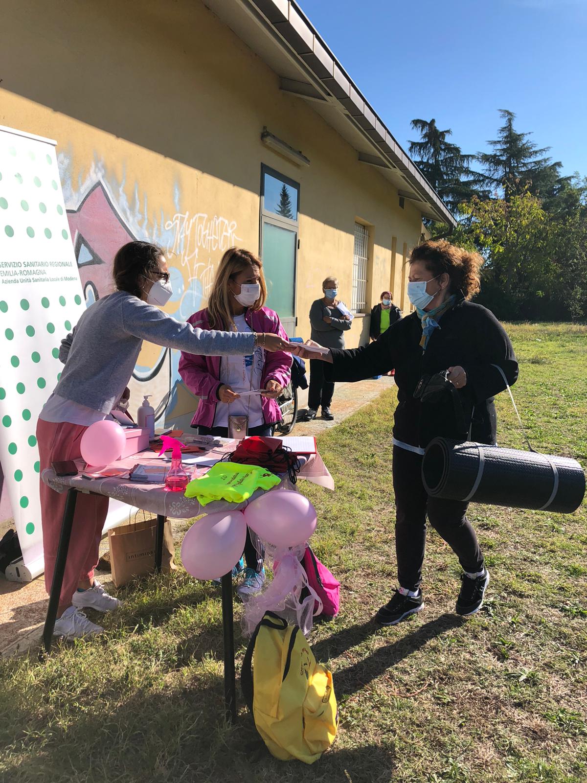 Un momento della sensibilizzazione